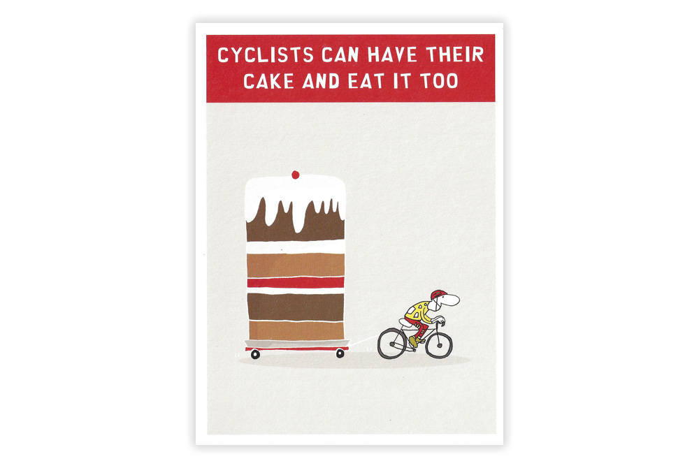 Cake and Eat it Bicycle Greeting Card