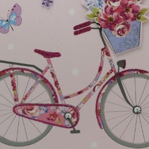 Extra Large Happy Bicycle Birthday Card