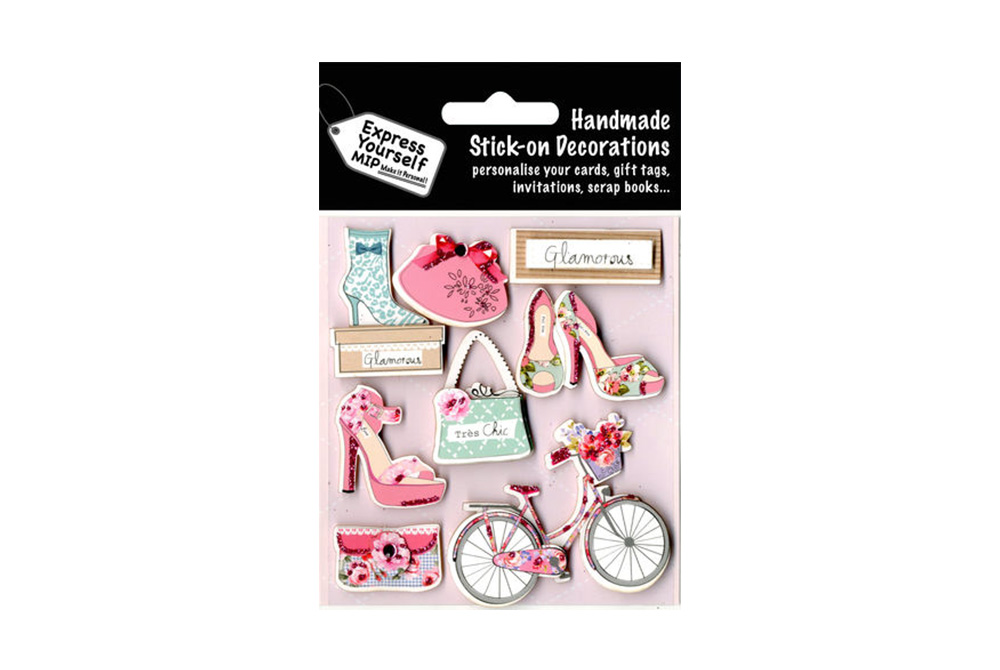 Stick on Glamorous Bicycle Toppers Decorations