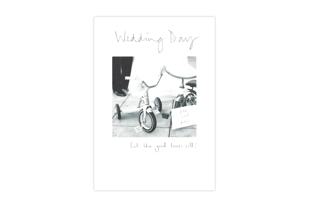 Bicycle Wedding Day Card