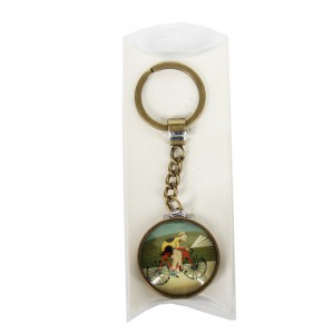 Vintage Cyclist Keyring