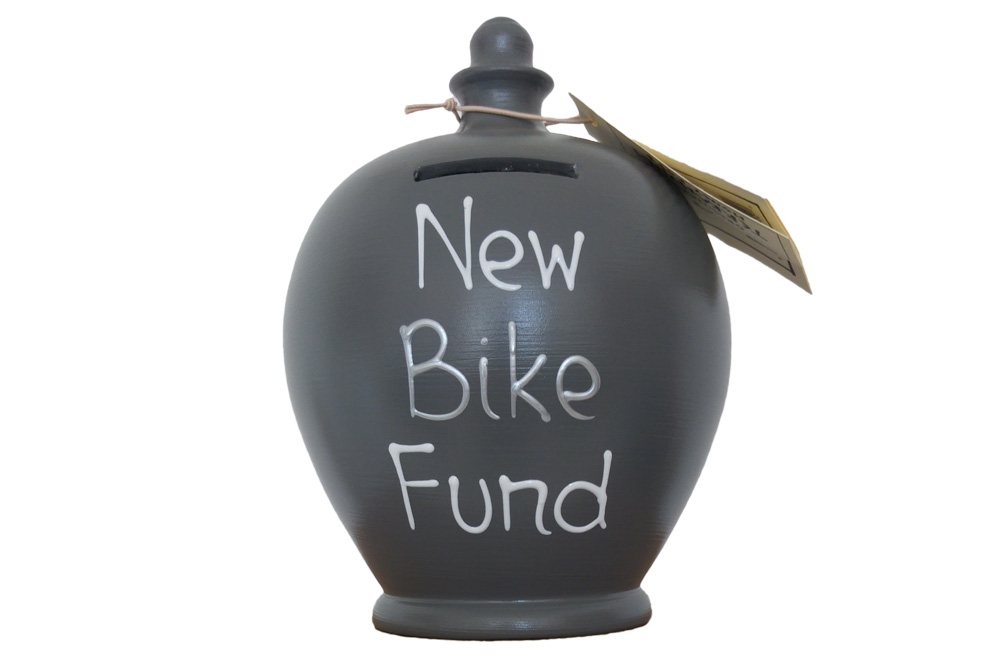 Terramundi New Bike Fund Money Pot – Grey