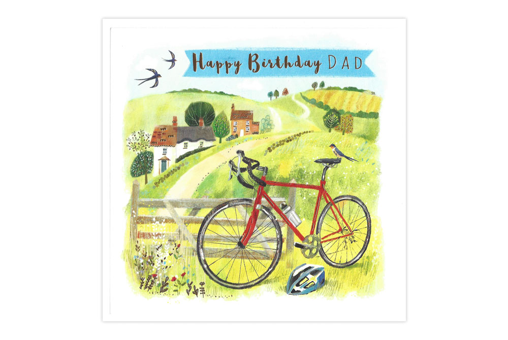 Dad Bicycle Birthday Card