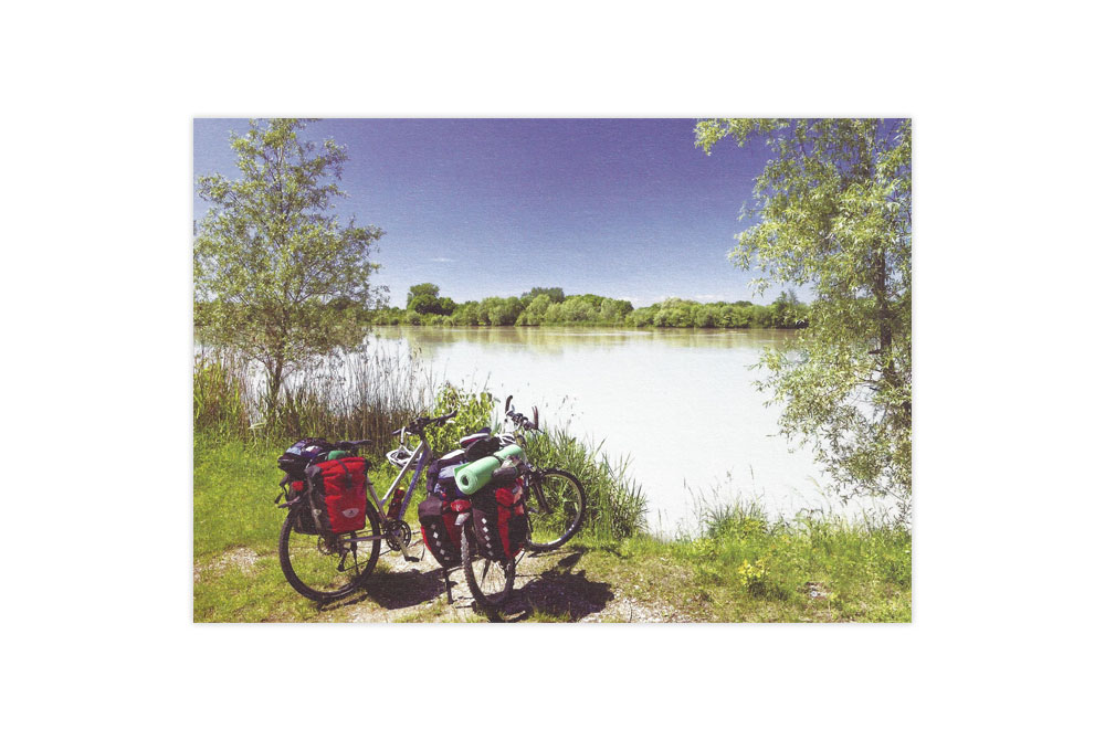 Touring Bicycle Birthday Card