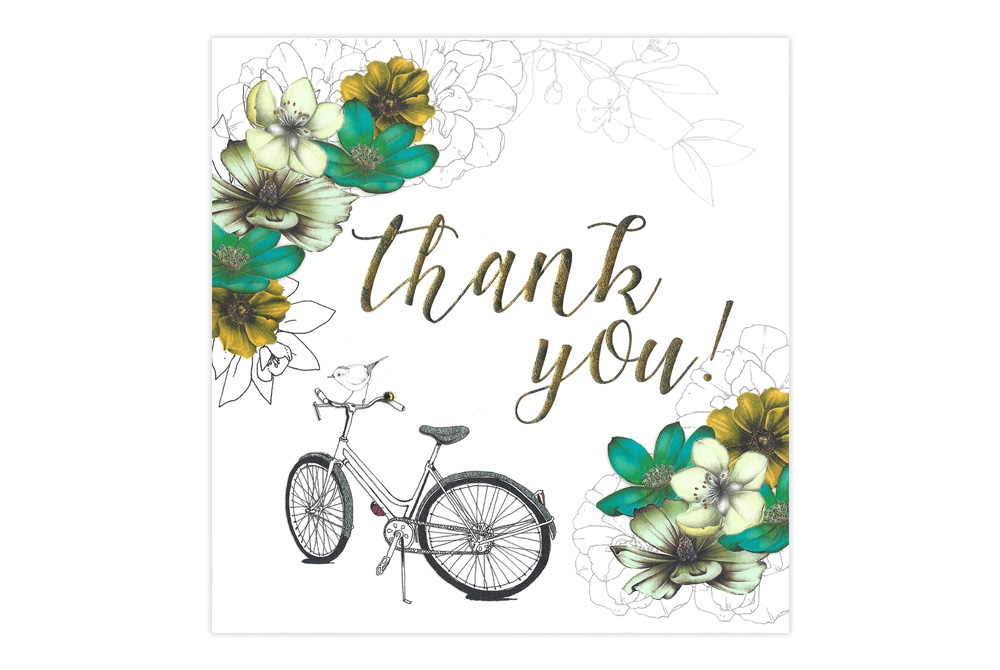 Bicycle Thank You Card