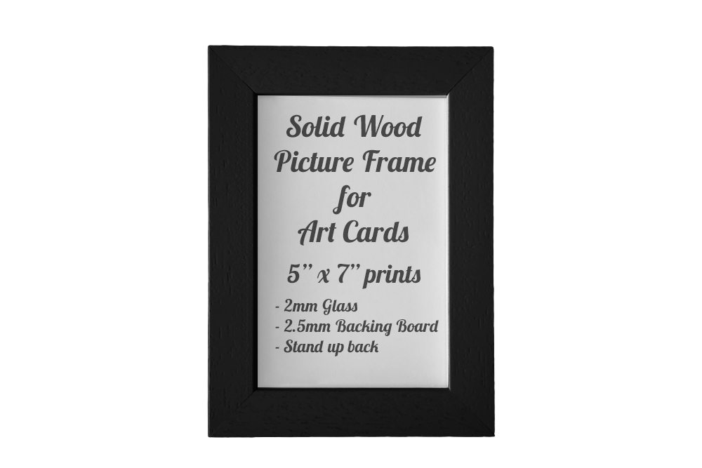 Black Picture Frame for 5″ x 7″ Greeting Cards