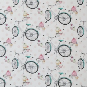 Cupcakes and Bicycles Wrapping Paper