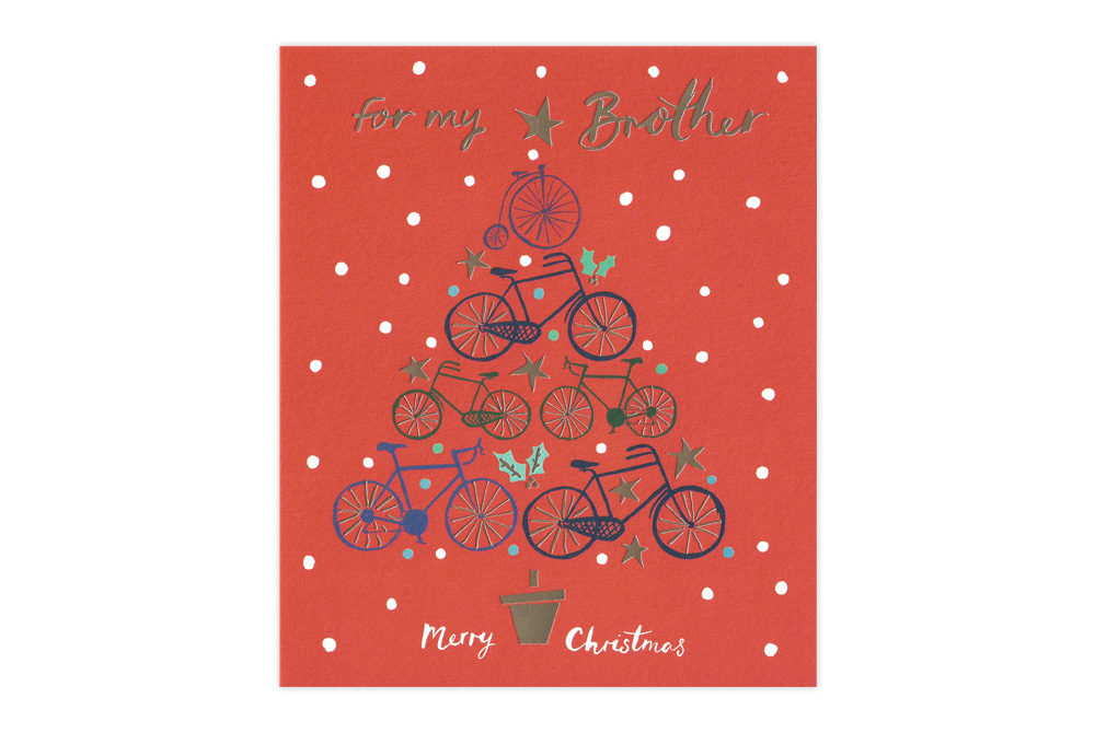 For my Brother Bicycle Christmas Card