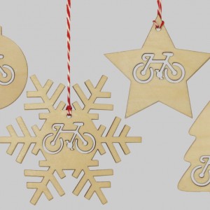 Bicycle Decoration Christmas Cards – Set of Four