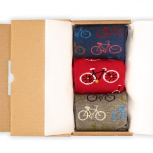 Men's Bicycles in a Box Socks Gift Box