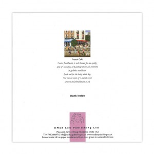 French Cafe Bicycle Greeting Card