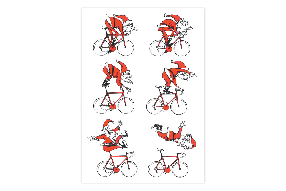 Santa Bicycle Christmas Card – Simon Spilsbury