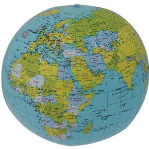 Inflatable World Globe