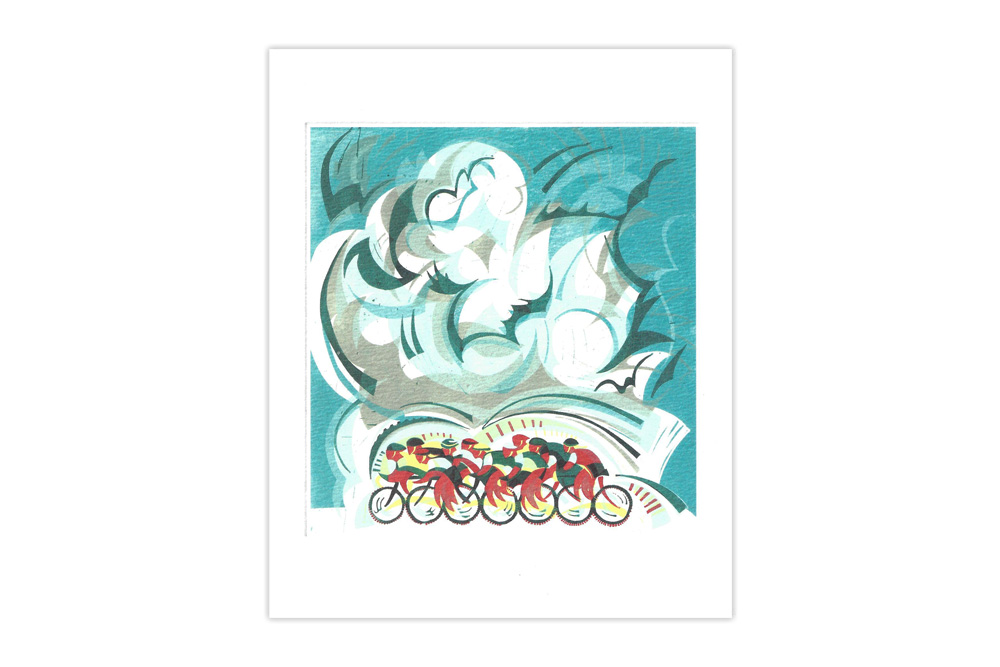 Beautiful Ride Bicycle Greeting Card by Paul Cleden