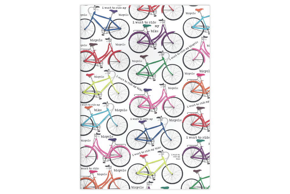 I Want to Ride my Bicycle A4 Notebook