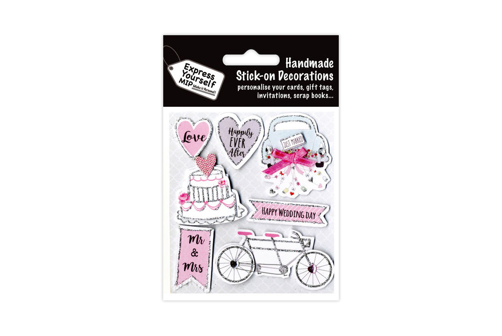 Stick on Bicycle Wedding Toppers Decorations
