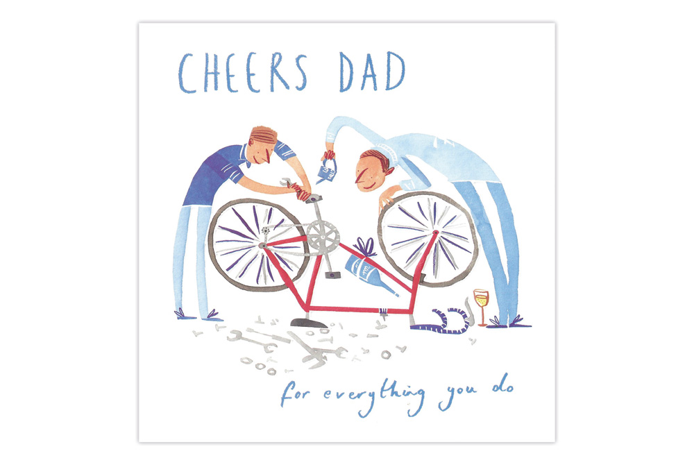 Cheers Dad – Bicycle Father’s Day Card