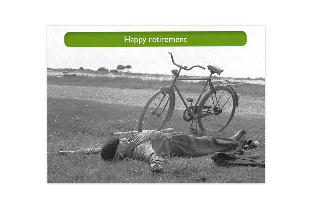 Happy Retirement Bicycle Greeting Card