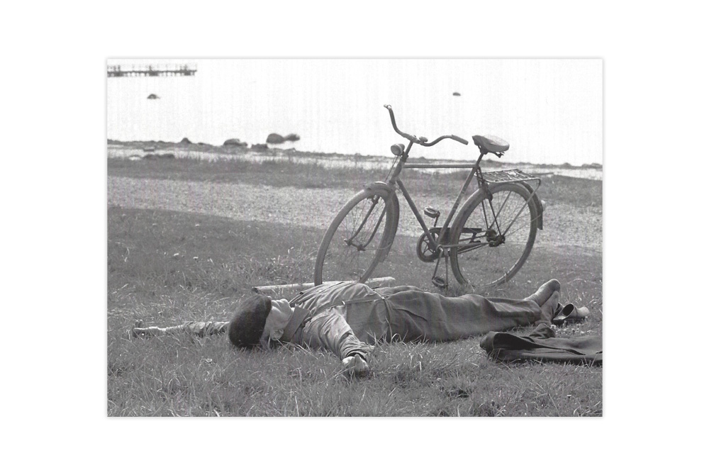 Taking a Nap Bicycle Greeting Card