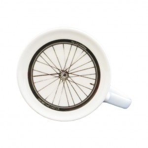 Women’s Racing Cyclist Mug – Simon Spilsbury for CycleMiles