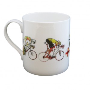 Men’s Racing Cyclist Mug – Simon Spilsbury for CycleMiles