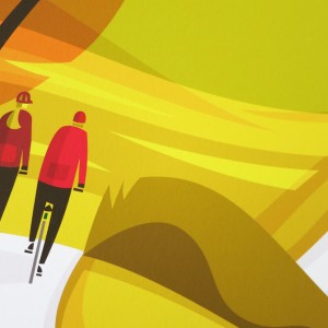 Lost Lanes West Country Cycling Print by Andrew Pavitt