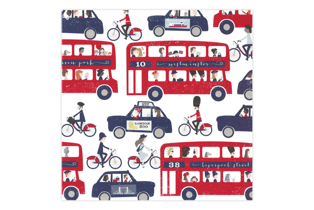 Cycling in London Greeting Card