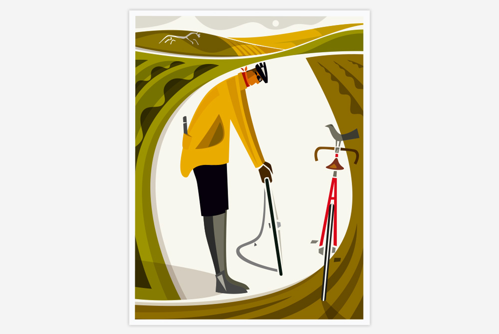 The Fixer Cycling Print by Andrew Pavitt – Colour