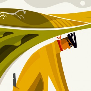 The Fixer Cycling Print by Andrew Pavitt – Colour