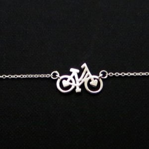Sterling Silver Shopper Bicycle Bracelet