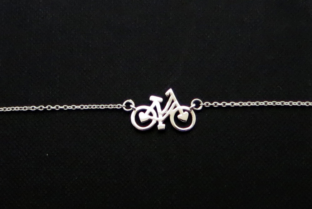 Sterling Silver Shopper Bicycle Bracelet