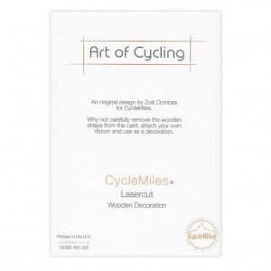 Racing Bicycle Decoration Greeting Card
