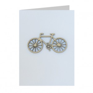 City Bicycle Decoration Greeting Card