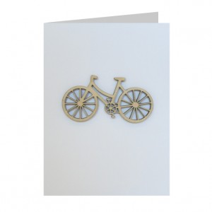 Shopper Bicycle Decoration Greeting Card
