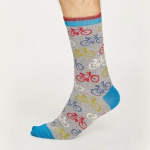 Men’s Bamboo Bicycle Socks – Grey