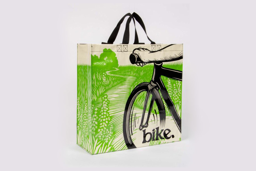 Blue Q Bike Path Bicycle Shopper Bag