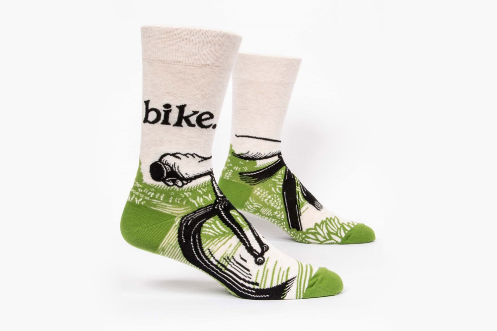 Blue Q Bike Path Men’s Bicycle Socks