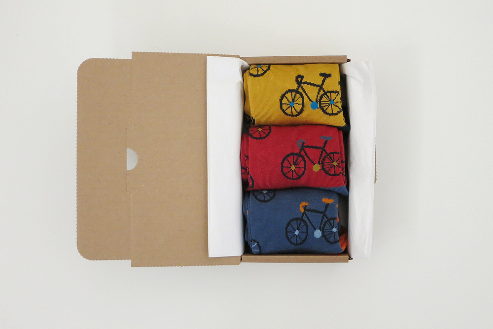 Men’s Racing Bicycles in a Box Socks Gift Box