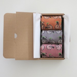 Women's Bicycles in a Box Socks Gift Box
