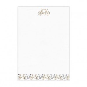 Black and Gold Foil Racing Bicycle Letter Set