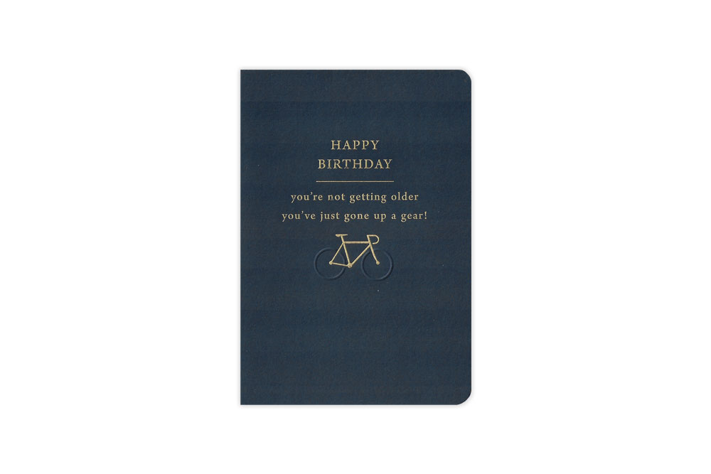 Gone up a Gear Bicycle Birthday Card