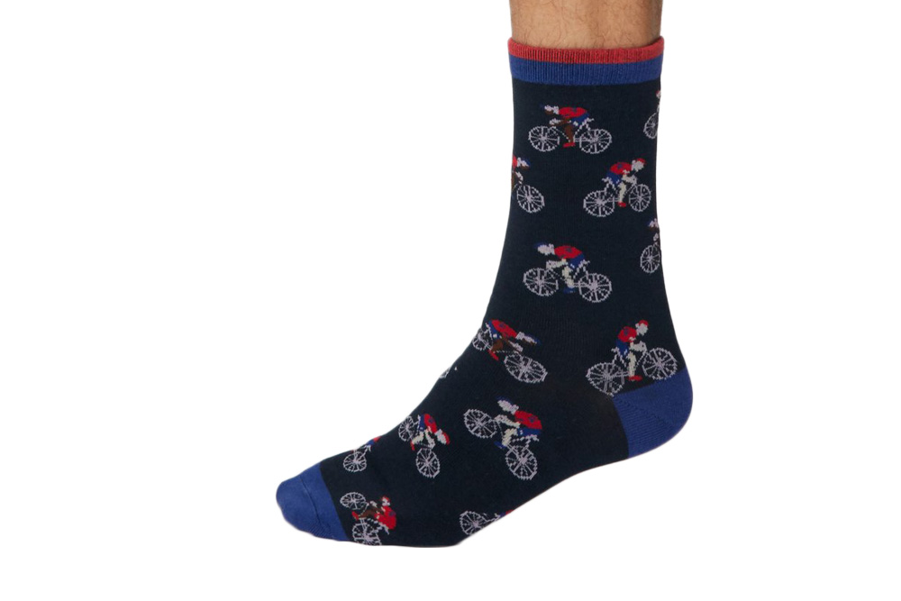 Men’s Racing Bicycle Socks – Navy Blue