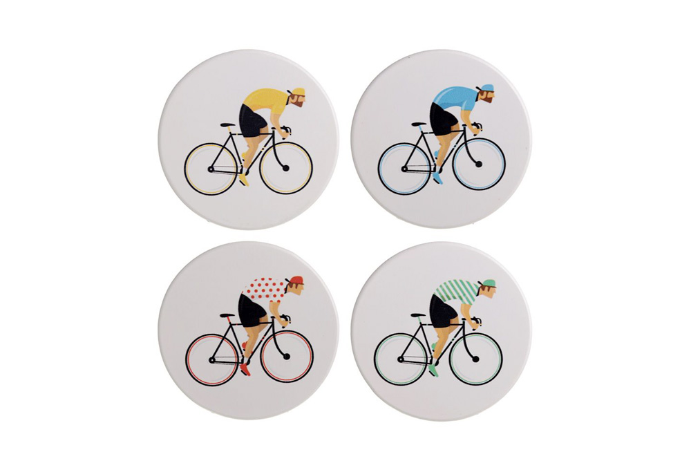 Cycle Works Racing Cyclist Drinks Coasters