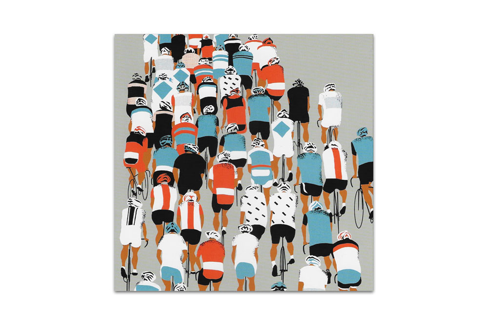 Peloton Racing Bicycle Greeting Card by Eliza Southwood