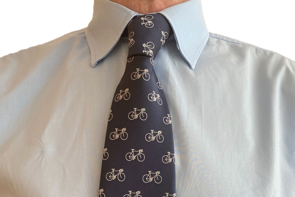 Racing Bicycle Club Tie – Silver