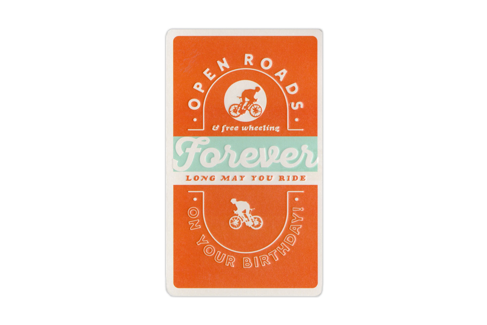 Open Roads Bicycle Birthday Card