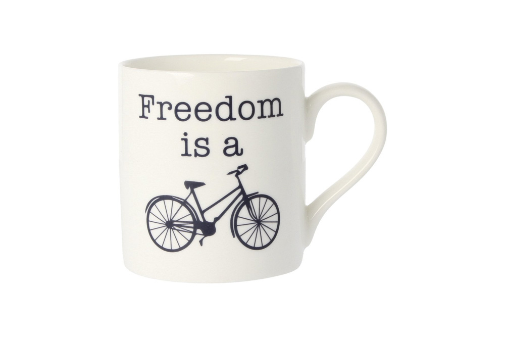 Freedom is a Bicycle Mug