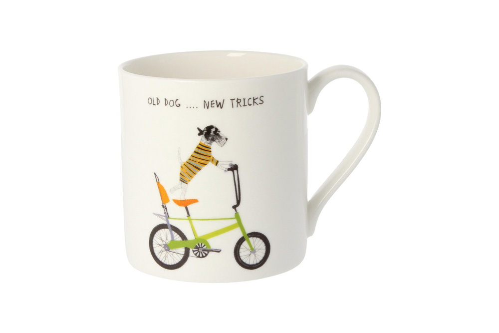 Old Dog New Tricks Chopper Bicycle Mug