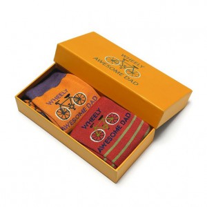 Wheely Awesome Dad Bicycle Socks in a Box - 2 pairs