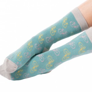 Women’s Multi Racing Bicycle Socks – Aqua